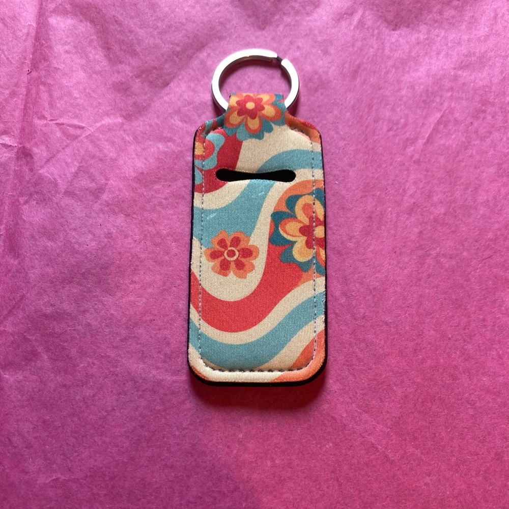 Floral Patterned Keychain Holder